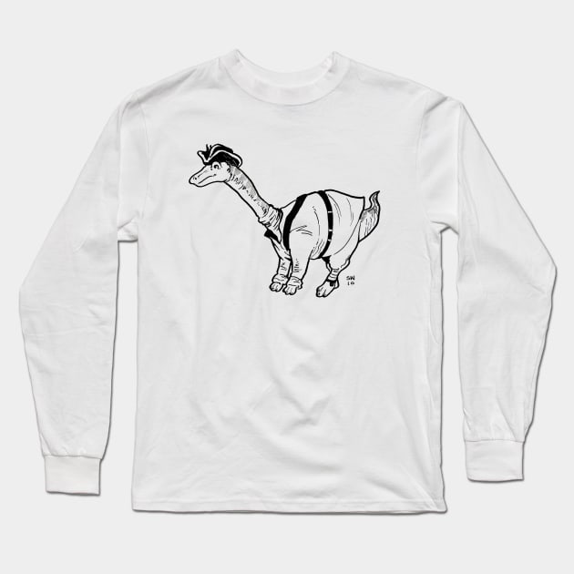 Apatosaurus Minuteman Long Sleeve T-Shirt by CoolCharacters